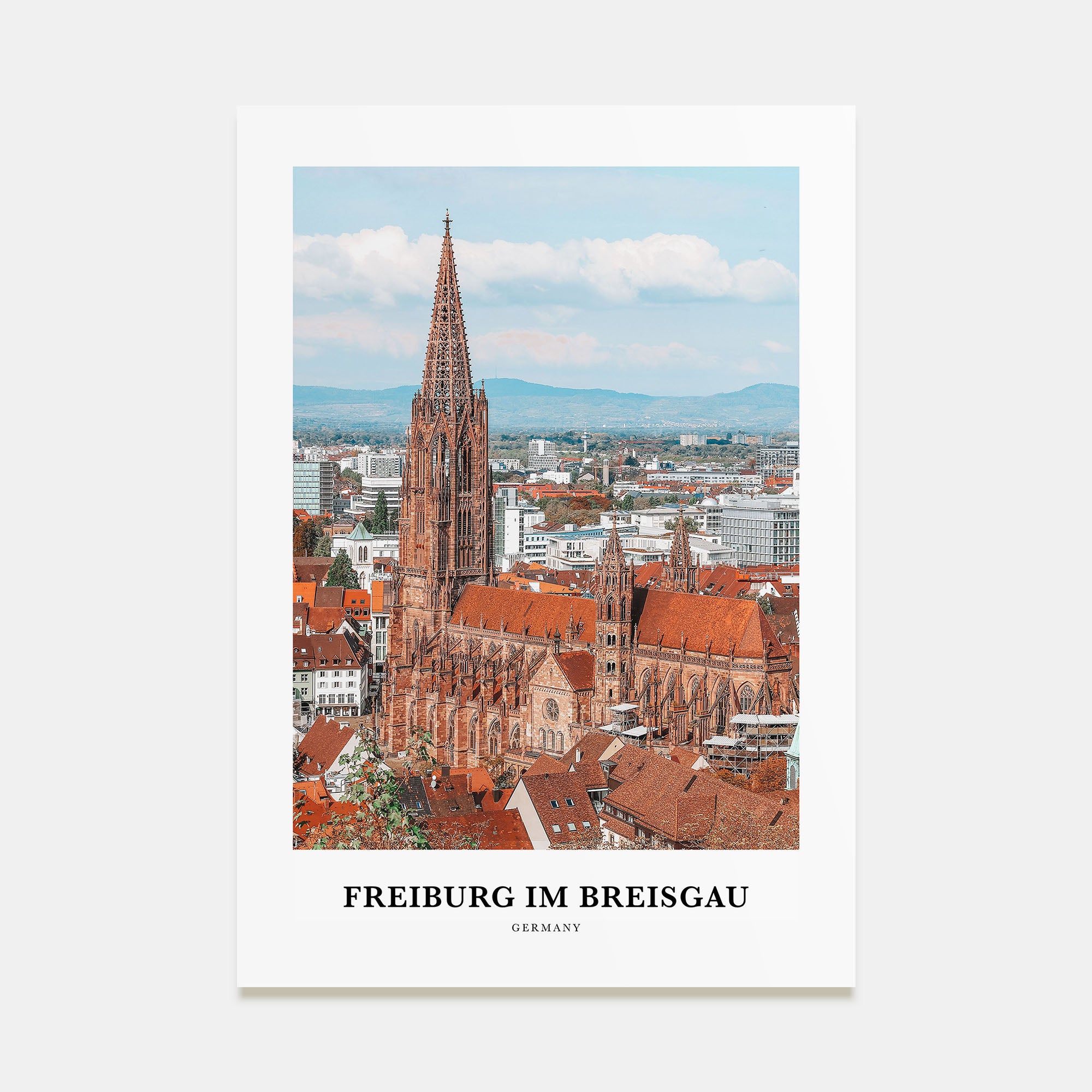 Freiburg im Breisgau Portrait Color No 1 Poster