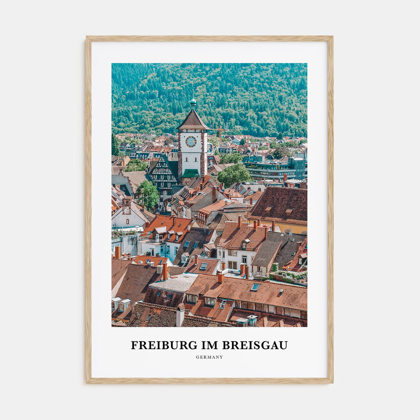 Freiburg im Breisgau Portrait Color No 2 Poster