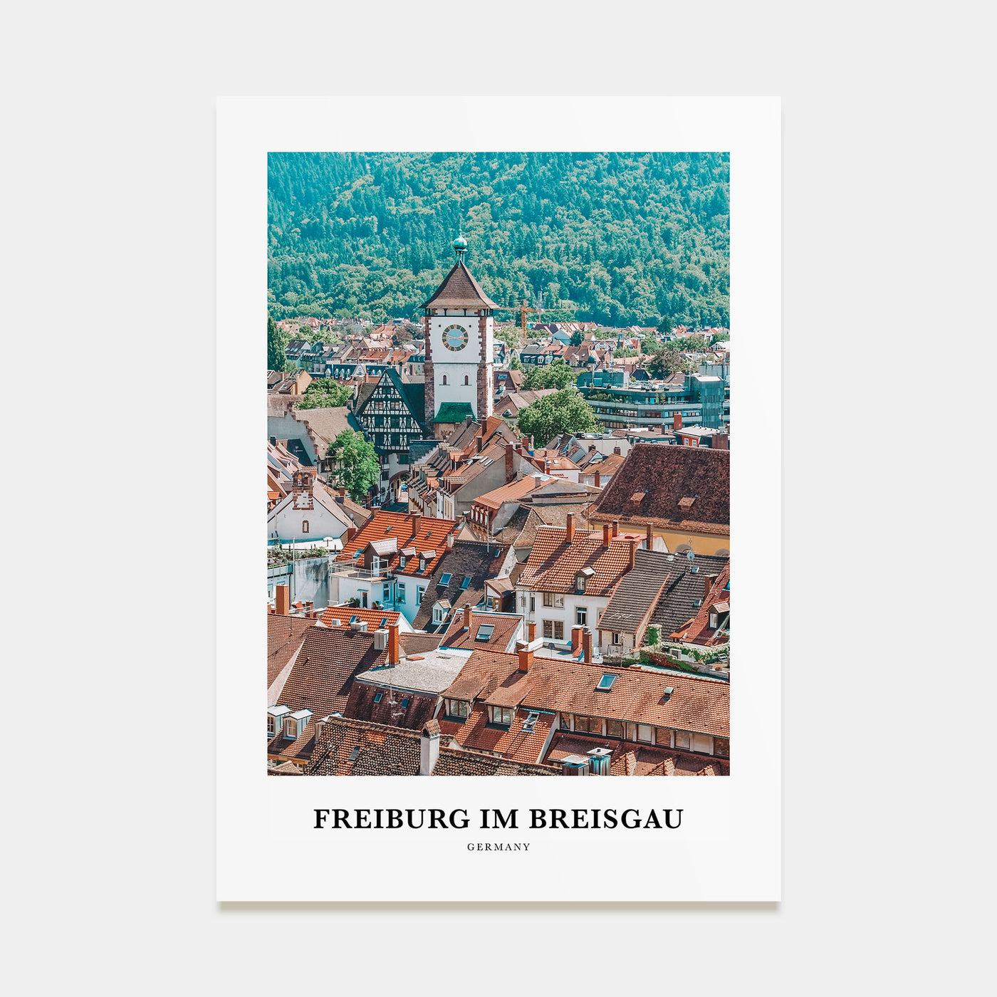 Freiburg im Breisgau Portrait Color No 2 Poster