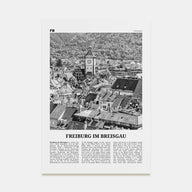 Freiburg im Breisgau Travel B&W Poster