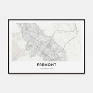 Fremont Map Landscape Poster