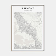 Fremont Map Portrait Poster