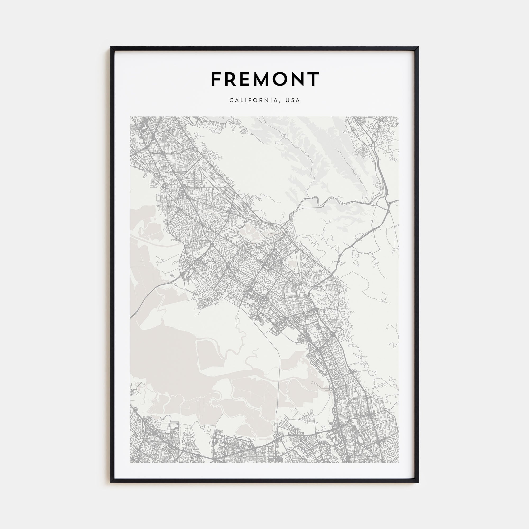 Fremont Map Portrait Poster