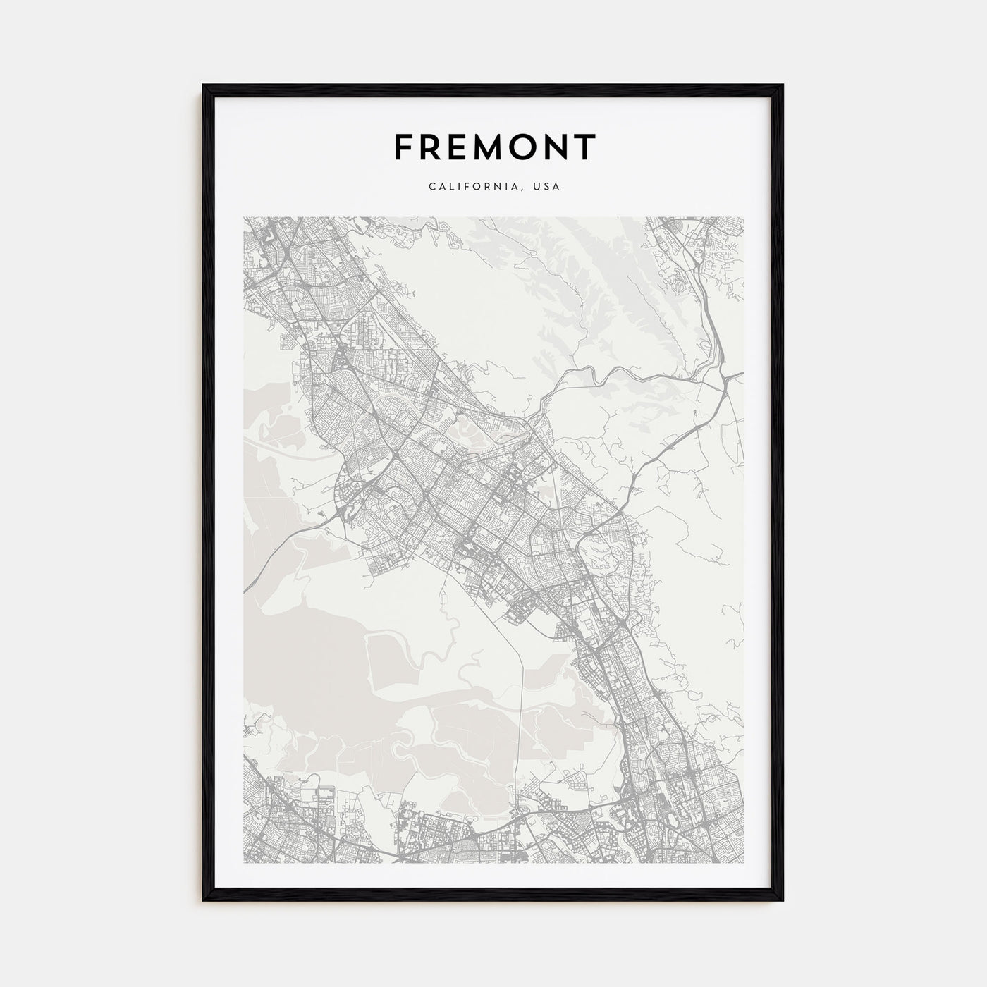 Fremont Map Portrait Poster