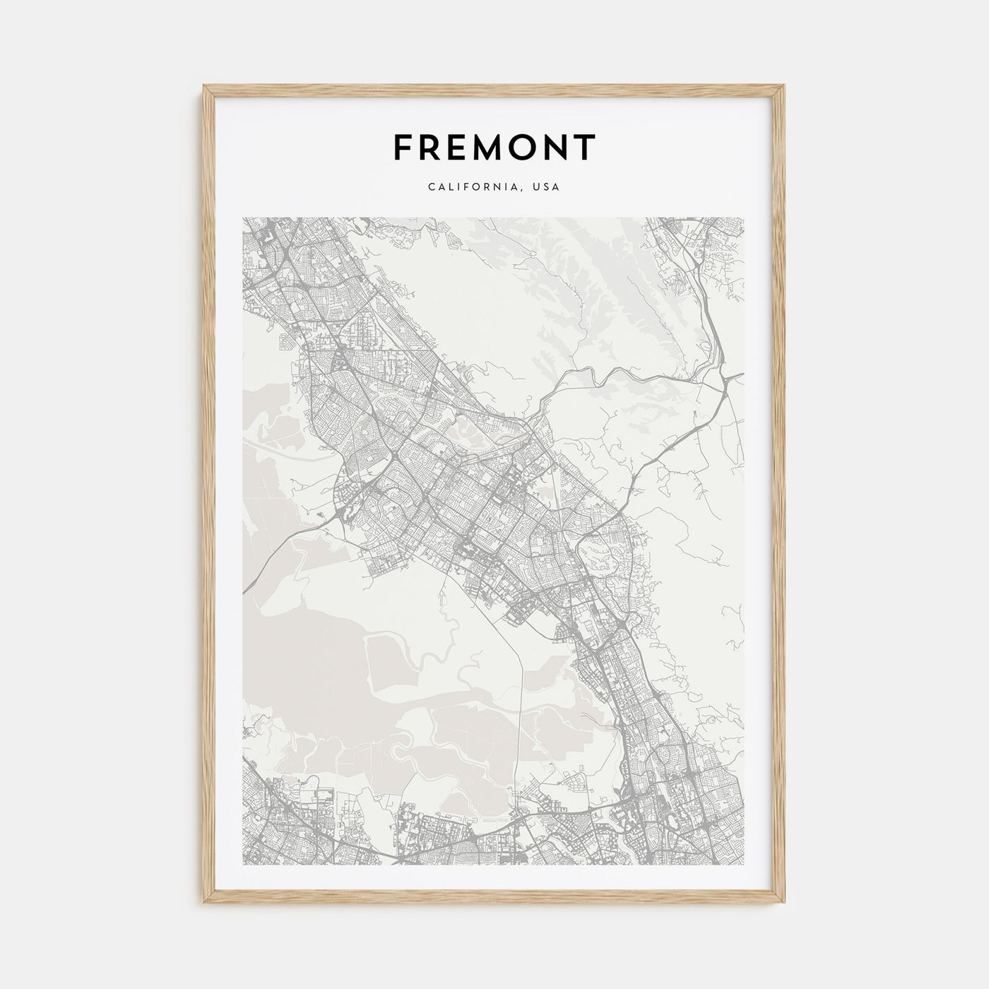Fremont Map Portrait Poster