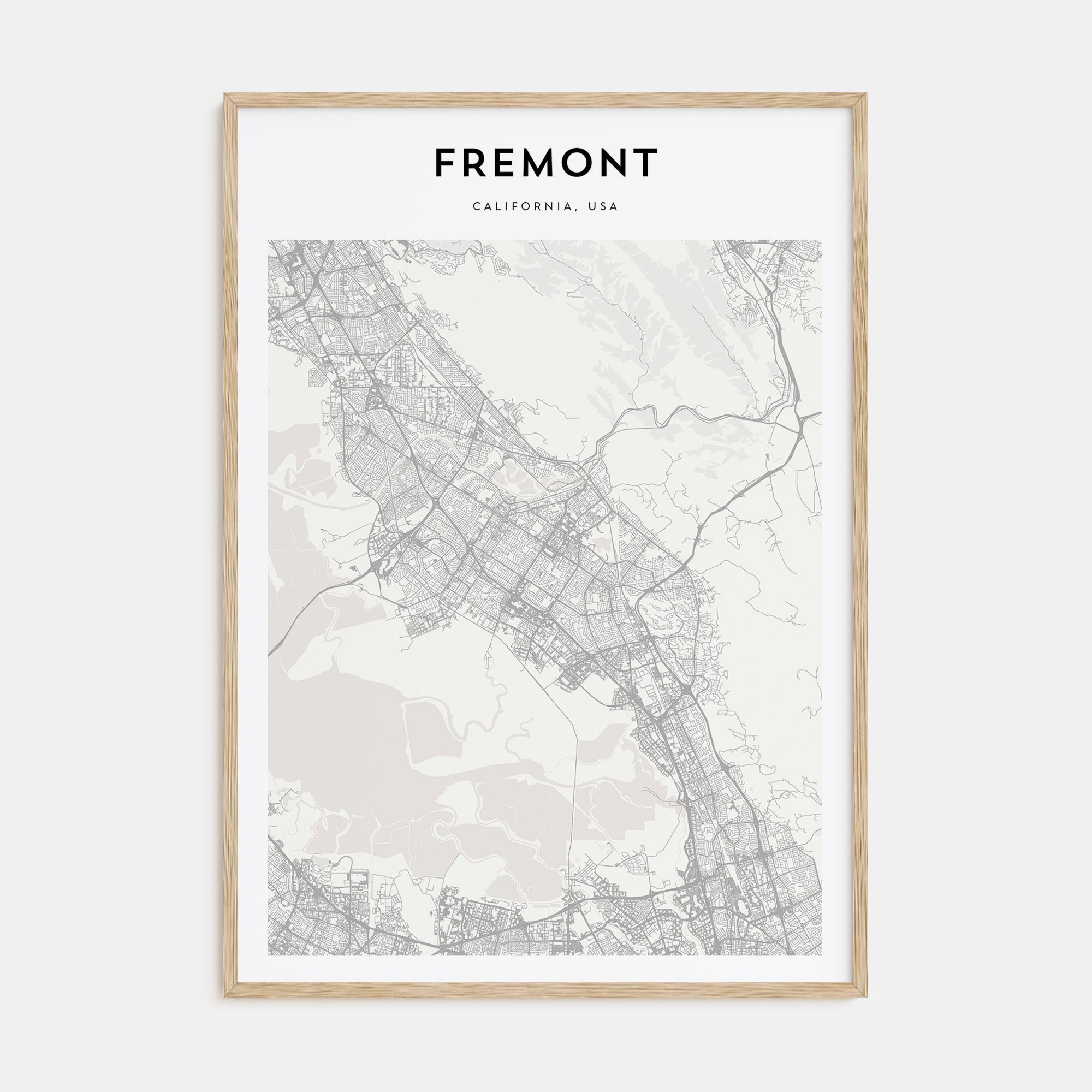 Fremont Map Portrait Poster