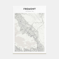 Fremont Map Portrait Poster
