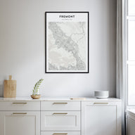 Fremont Map Portrait Poster