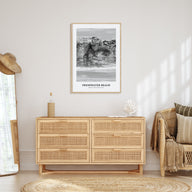 Freshwater Beach Portrait B&W Poster