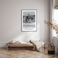 Freshwater Beach Portrait B&W Poster