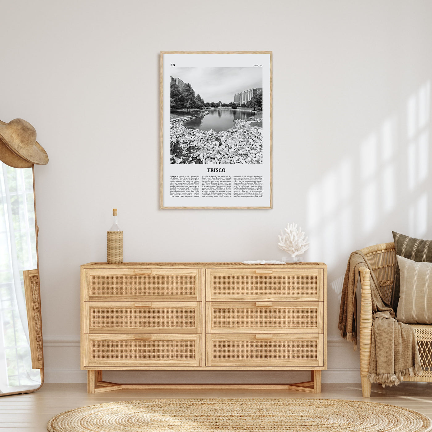 Frisco Travel B&W Poster