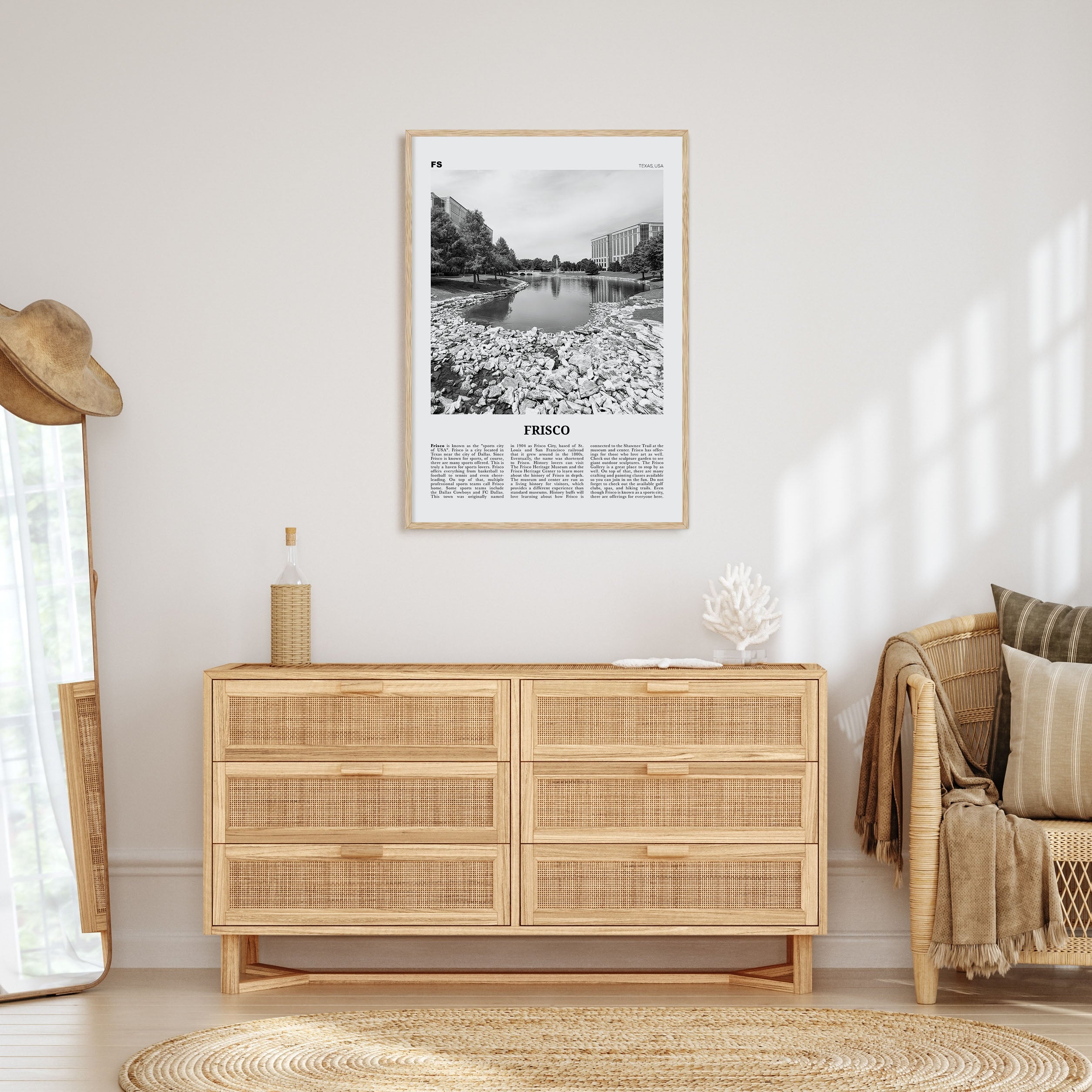 Frisco Travel B&W Poster