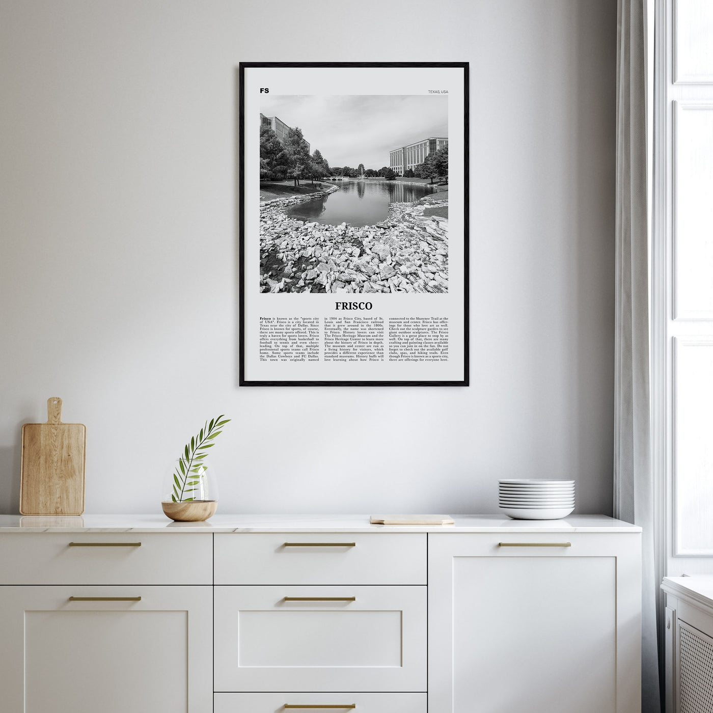 Frisco Travel B&W Poster