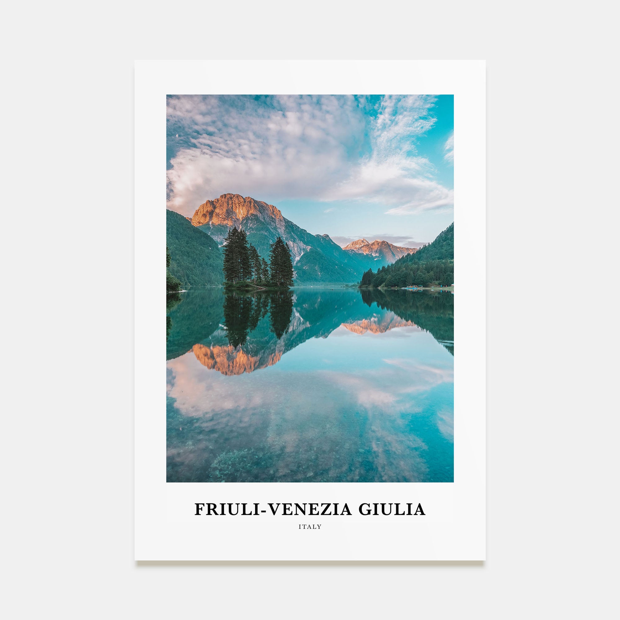 Friuli-Venezia Giulia Portrait Color Poster