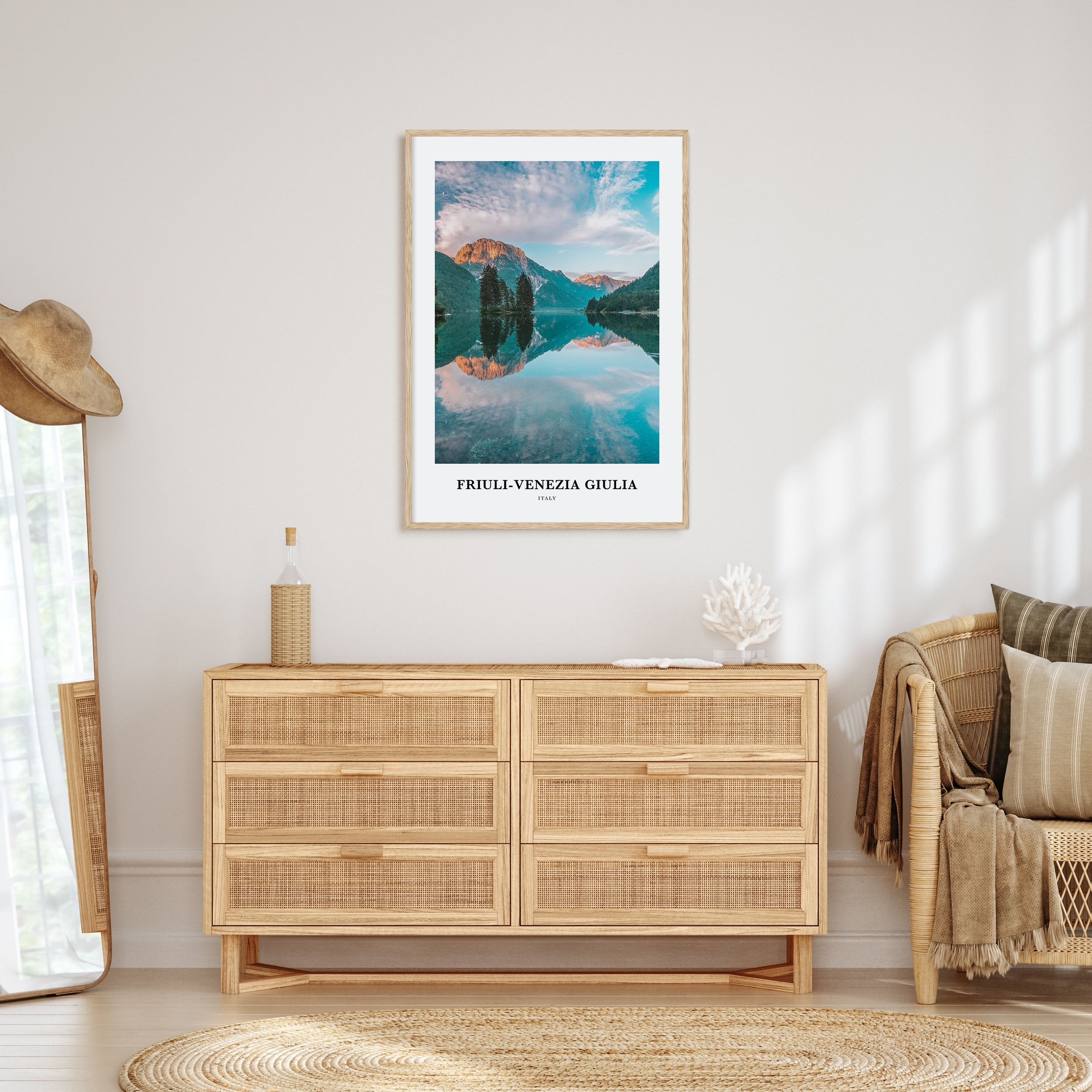 Friuli-Venezia Giulia Portrait Color Poster