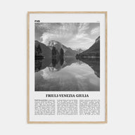 Friuli-Venezia Giulia Travel B&W Poster