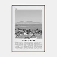 Fuerteventura Travel B&W Poster