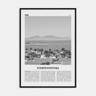 Fuerteventura Travel B&W Poster
