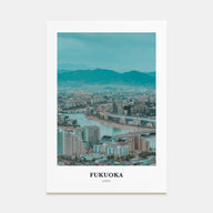 Fukuoka Portrait Color Poster