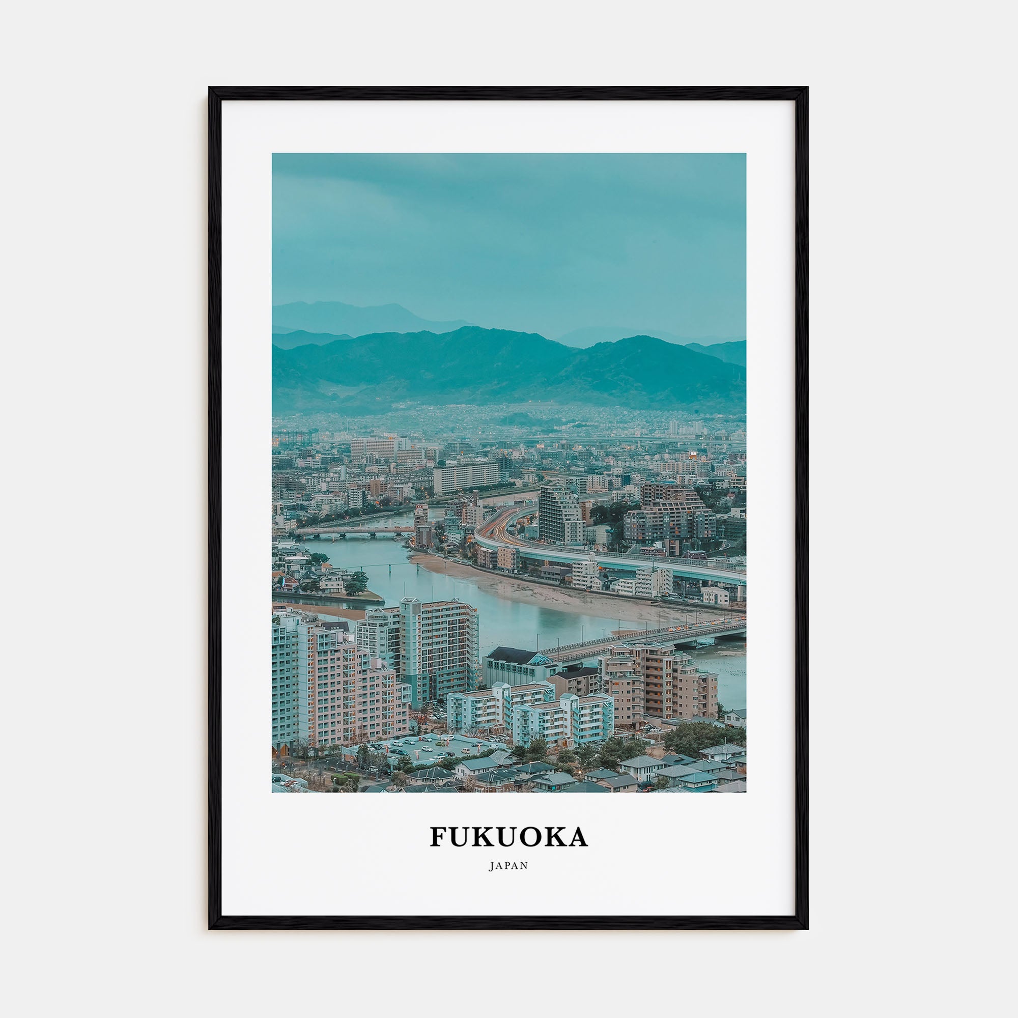 Fukuoka Portrait Color Poster