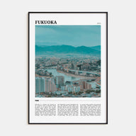 Fukuoka Travel Color Poster