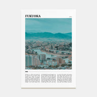 Fukuoka Travel Color Poster