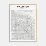 Fullerton Map Portrait Poster
