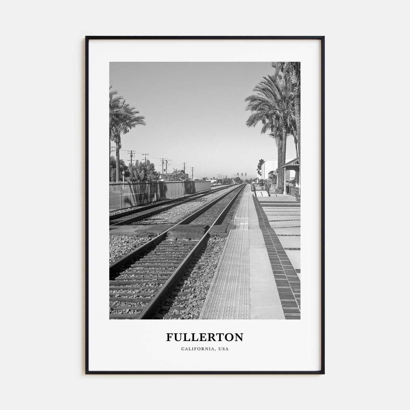 Fullerton Portrait B&W Poster