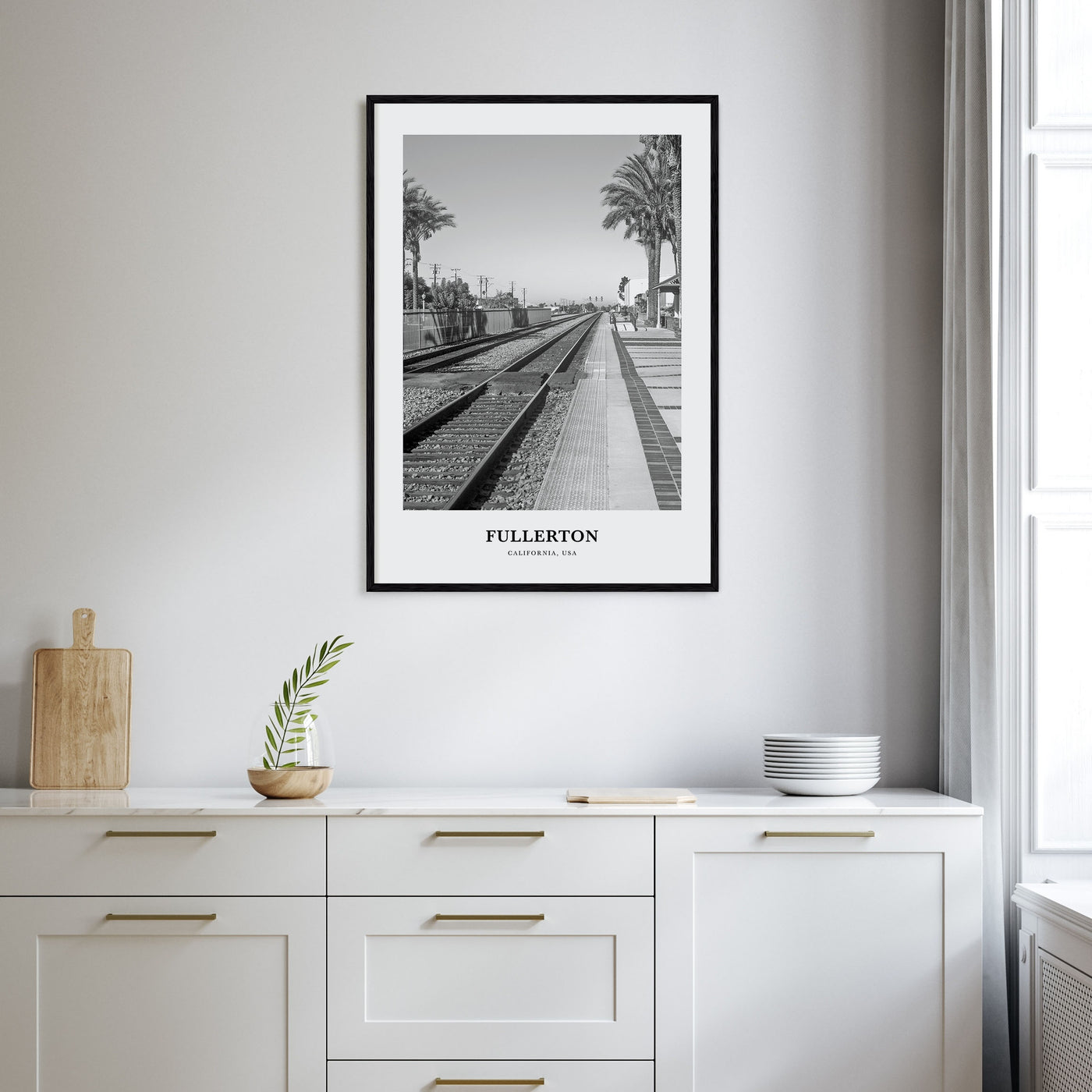 Fullerton Portrait B&W Poster