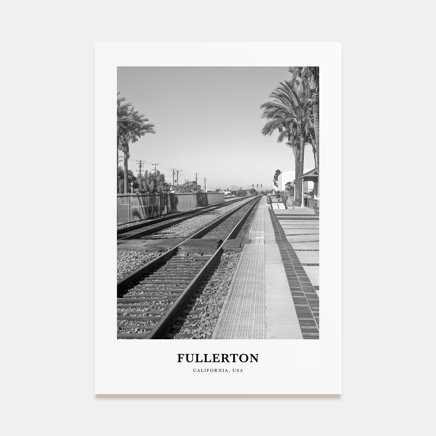 Fullerton Portrait B&W Poster