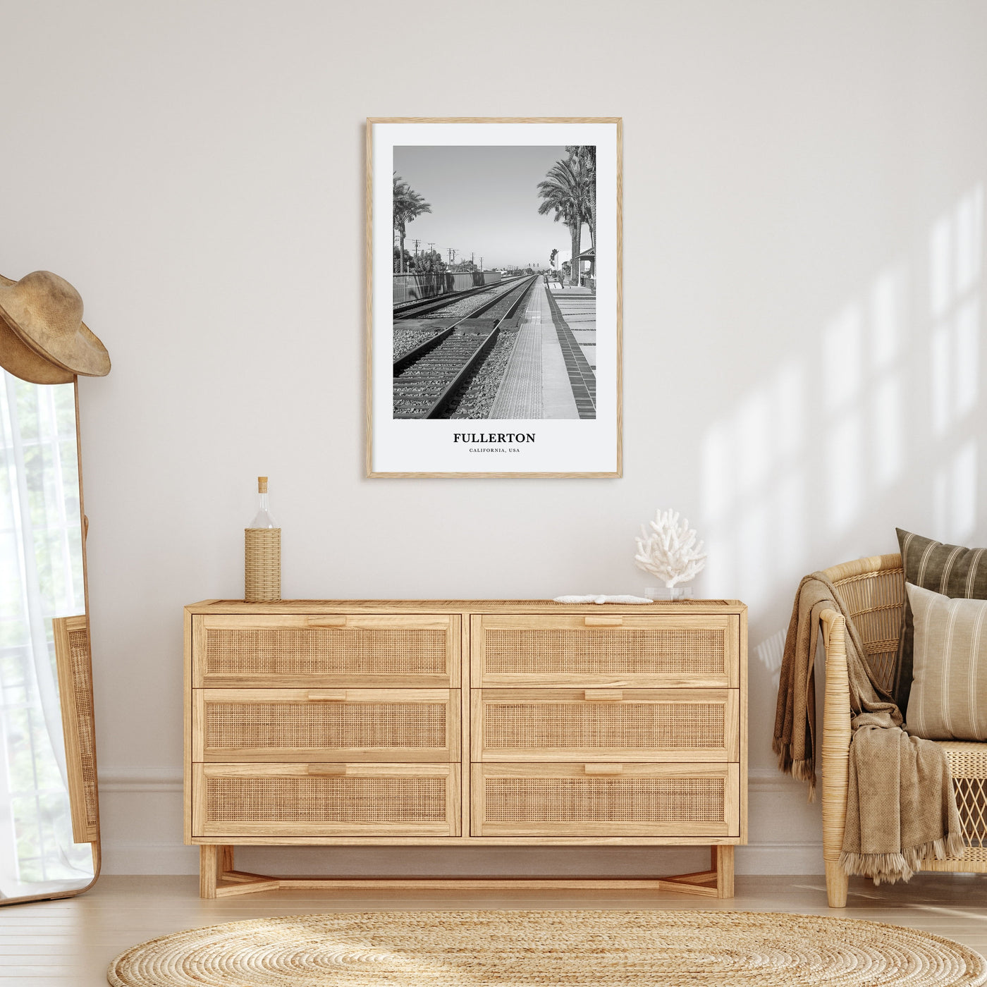 Fullerton Portrait B&W Poster