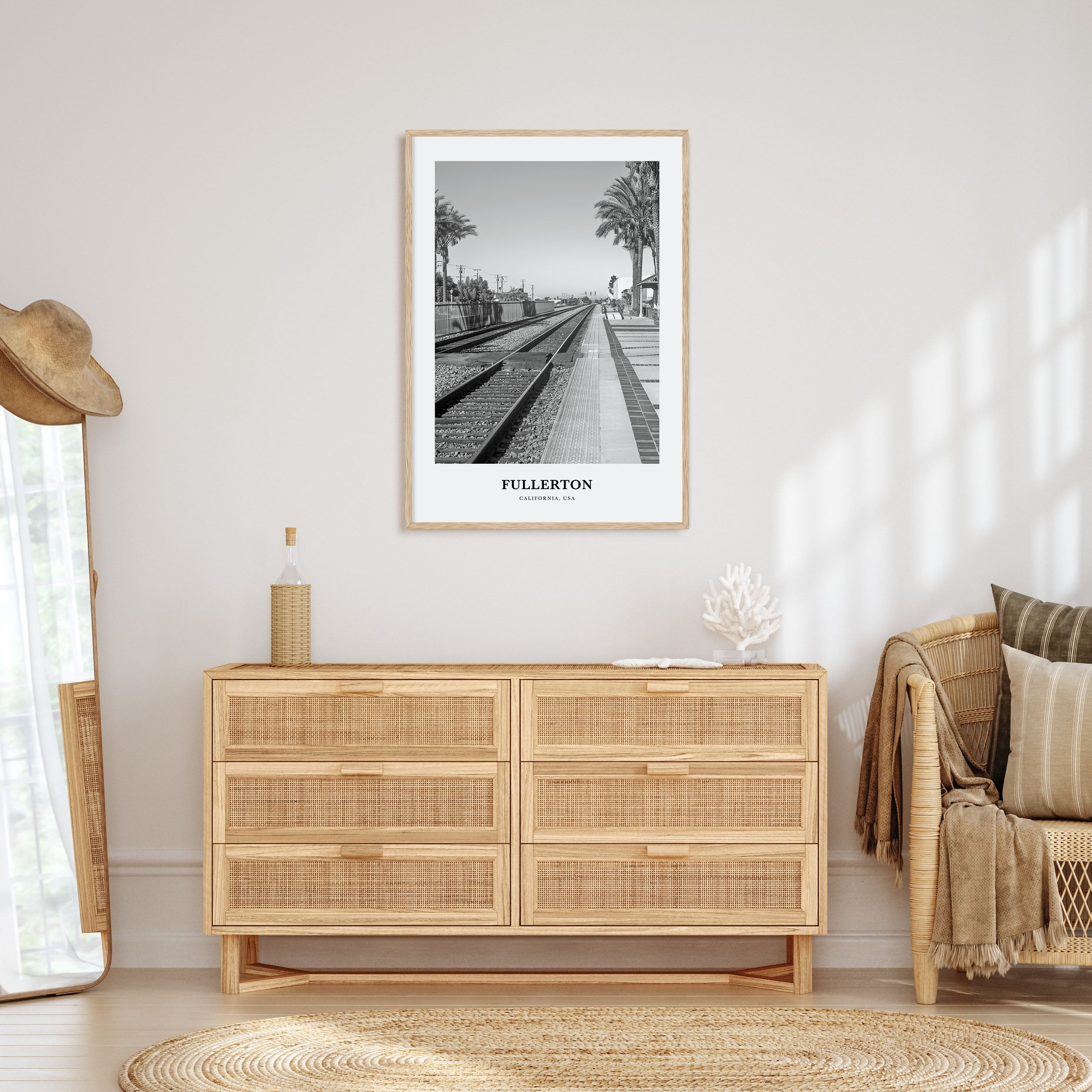 Fullerton Portrait B&W Poster