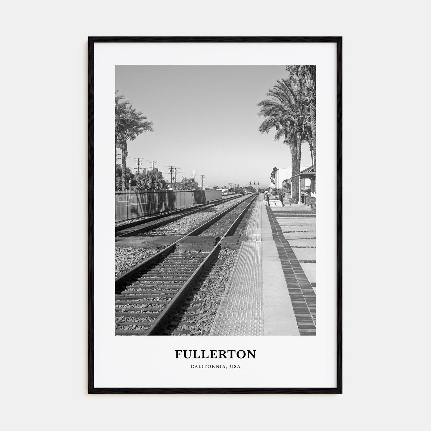Fullerton Portrait B&W Poster