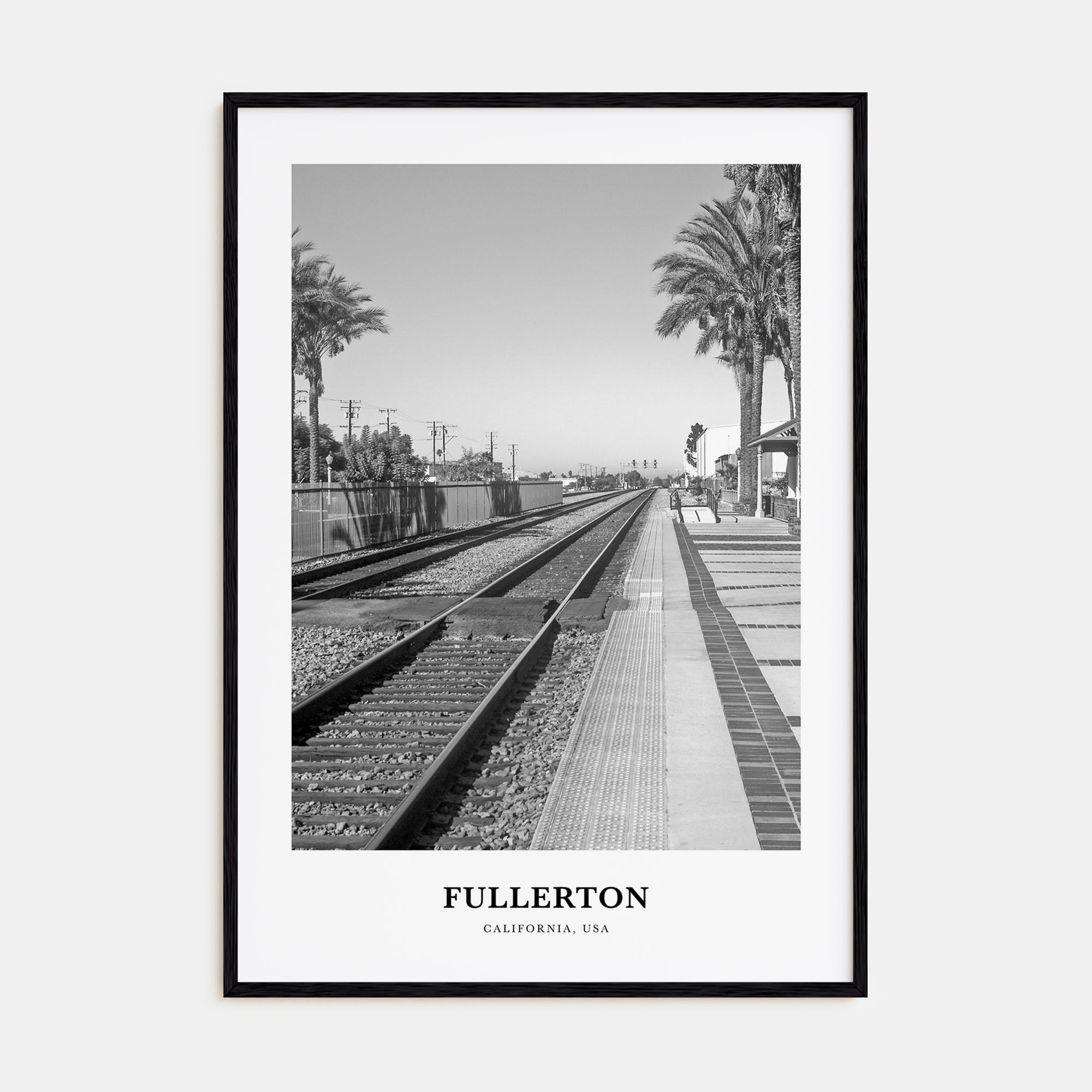 Fullerton Portrait B&W Poster