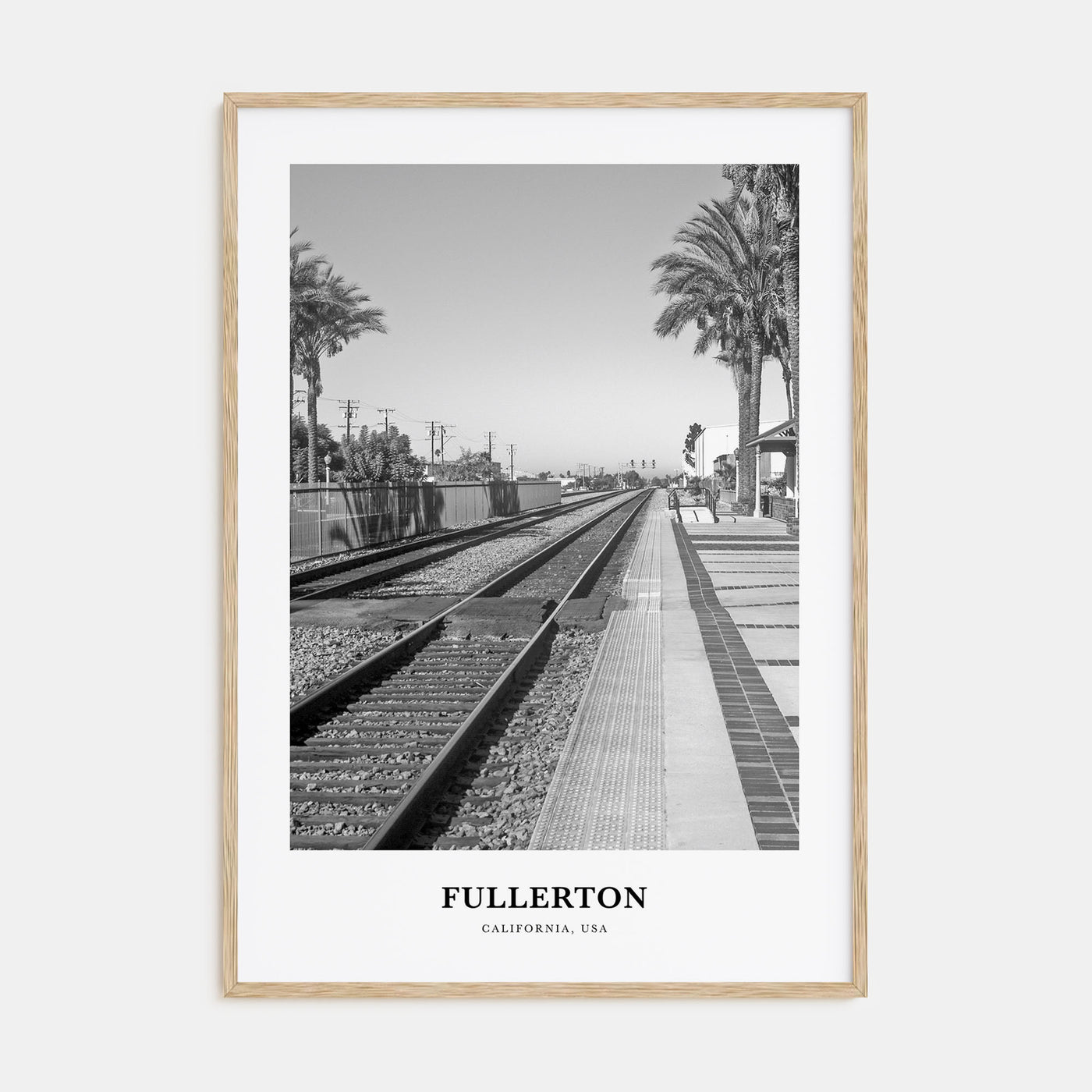 Fullerton Portrait B&W Poster