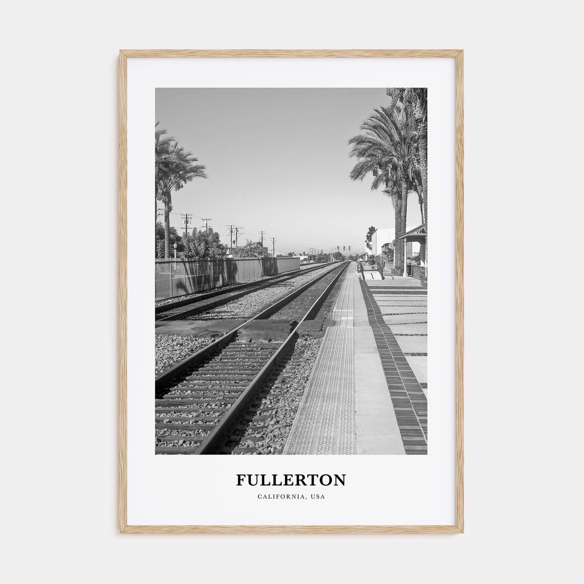 Fullerton Portrait B&W Poster