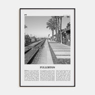 Fullerton Travel B&W Poster