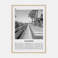 Fullerton Travel B&W Poster