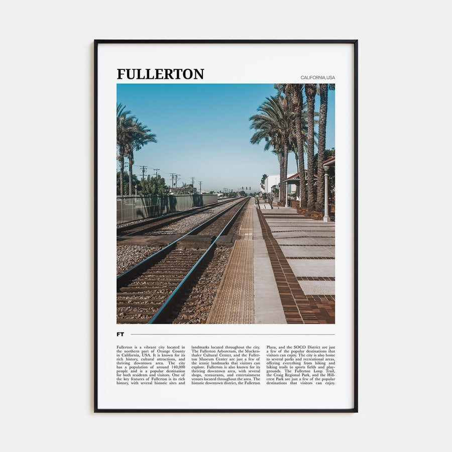 Fullerton Travel Color Poster