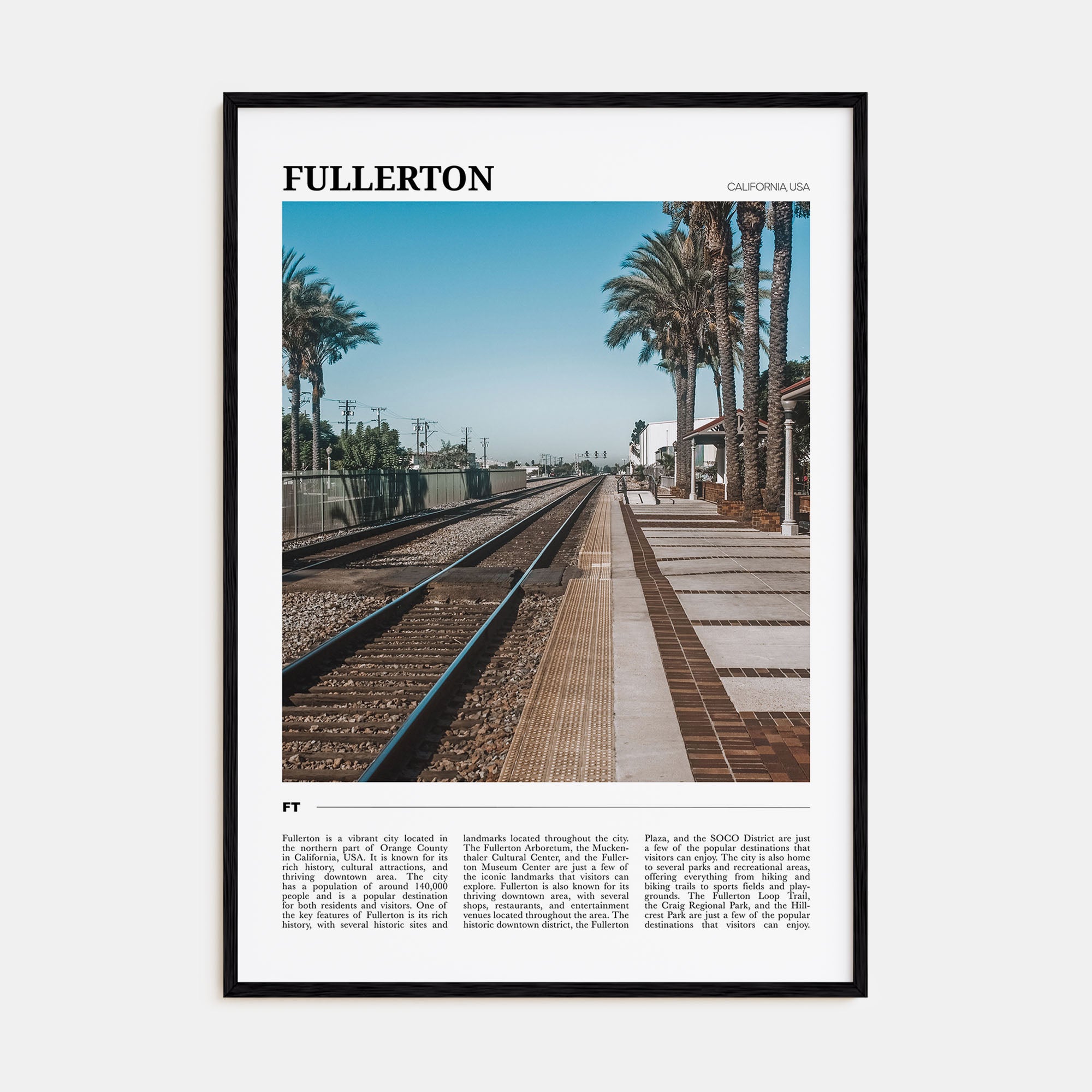 Fullerton Travel Color Poster