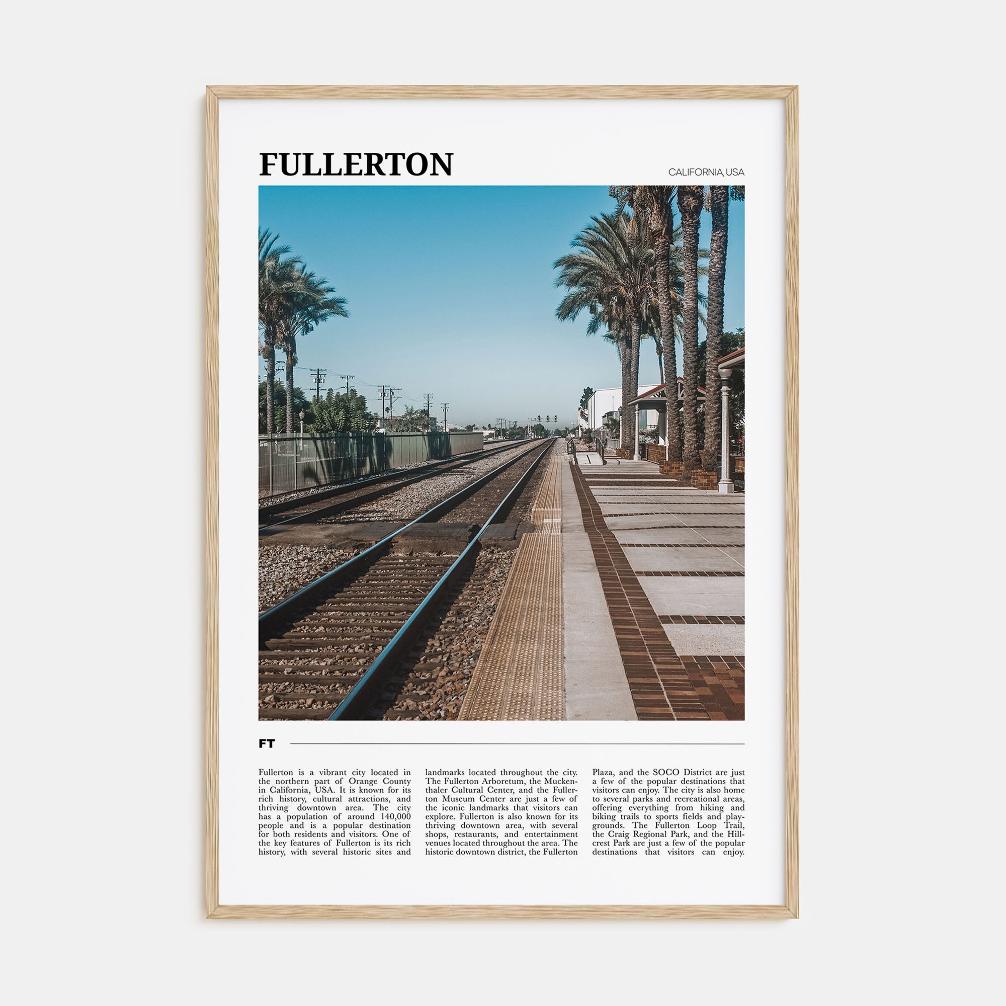 Fullerton Travel Color Poster