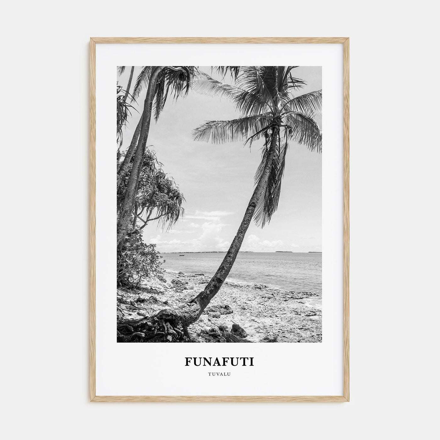 Funafuti Portrait B&W Poster