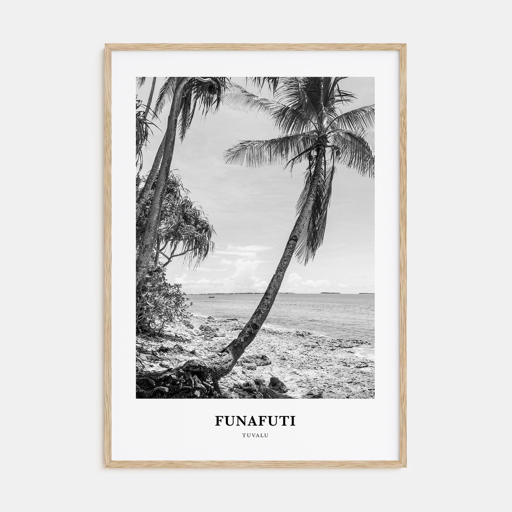 Funafuti Portrait B&W Poster