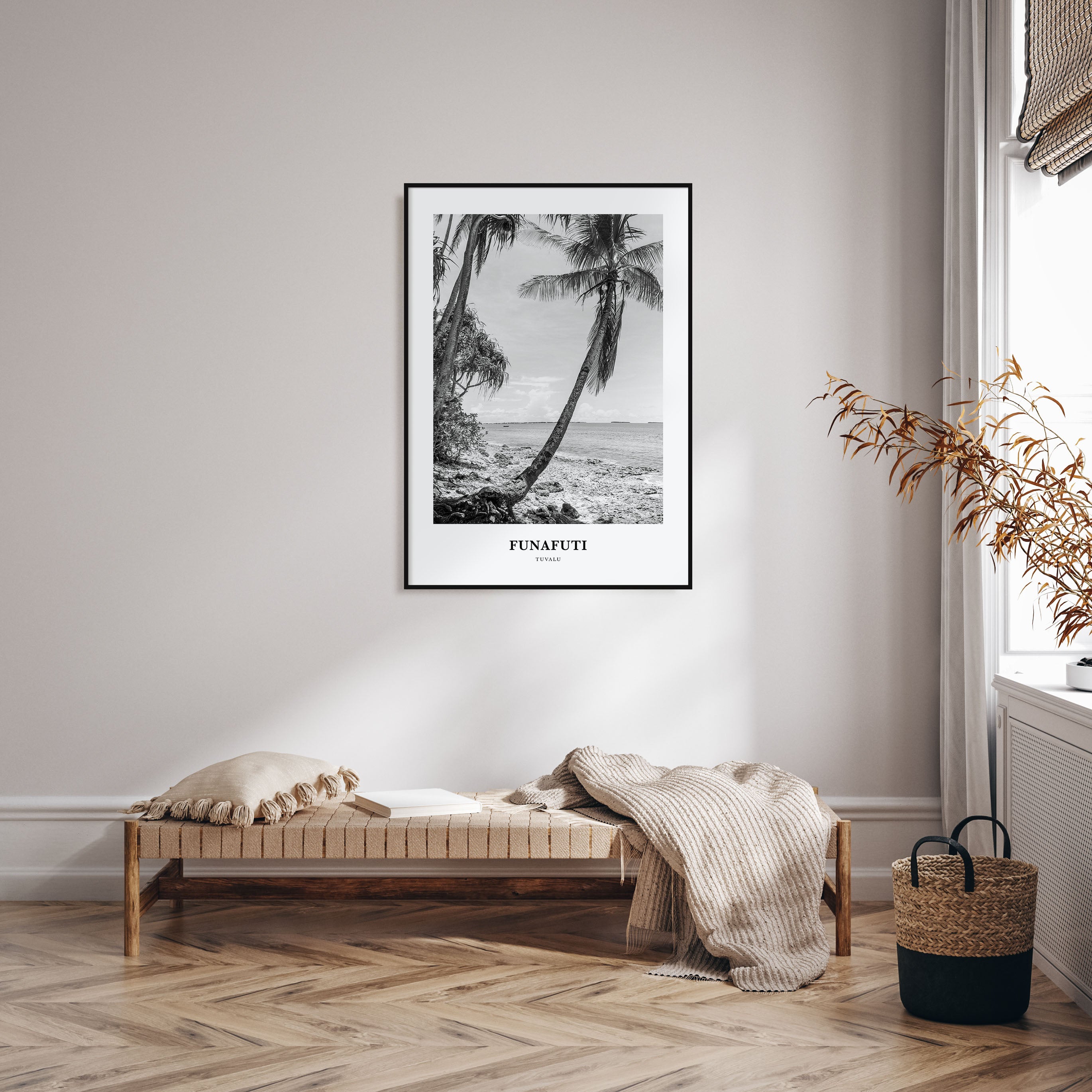 Funafuti Portrait B&W Poster