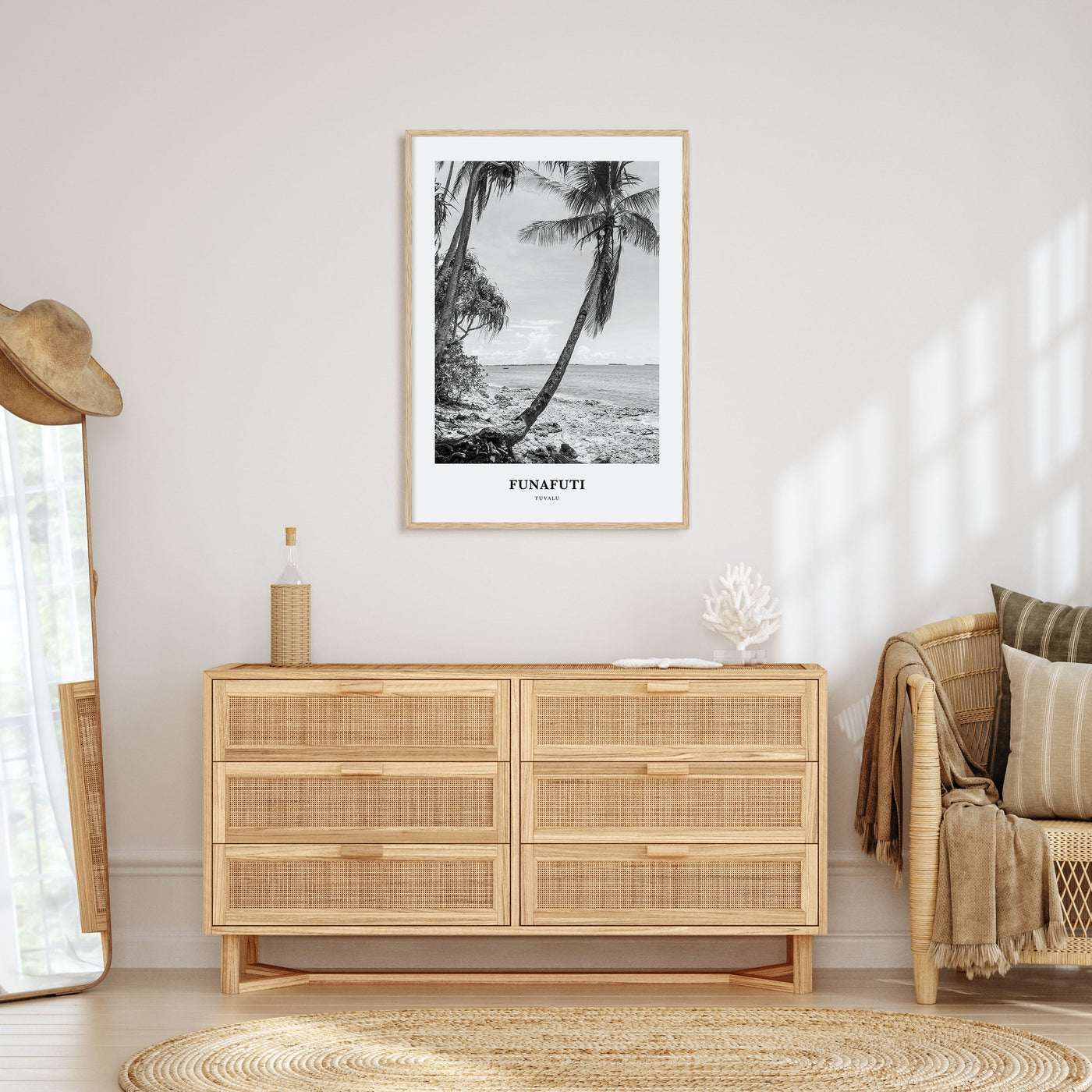 Funafuti Portrait B&W Poster