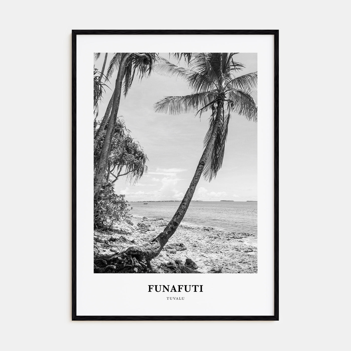 Funafuti Portrait B&W Poster