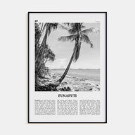 Funafuti Travel B&W Poster