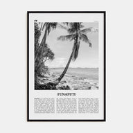 Funafuti Travel B&W Poster