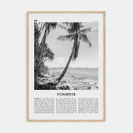Funafuti Travel B&W Poster