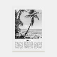Funafuti Travel B&W Poster